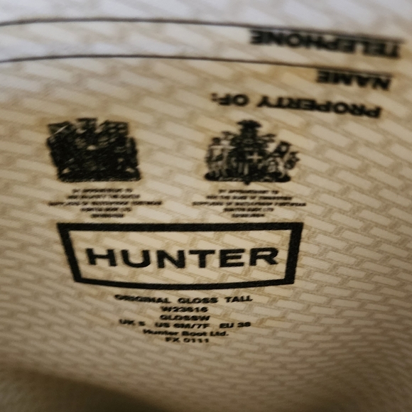 Light Blue Tall Hunter Rain Boots - Picture 5 of 5